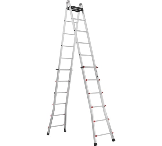 Изображение товара Телескопическая лестница-стремянка Svelt Scalissima 12+12R ступеней SSCAL012R
