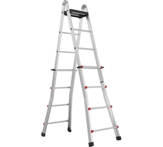 Изображение товара Телескопическая лестница-стремянка Svelt Scalissima 8+8 SSCAL008