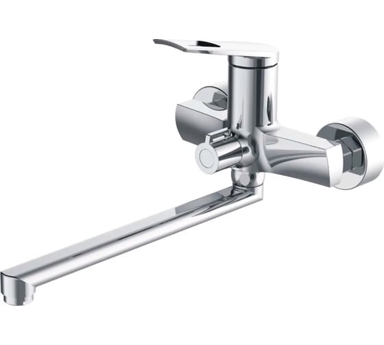 Изображение товара Смеситель для ванны Haiba с длинным изливом и переключателем в корпусе, хром HB22595