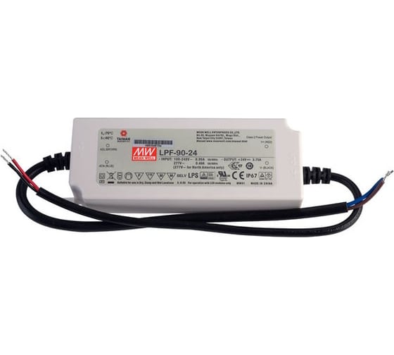 Изображение товара LED-драйвер Mean Well LPF-90-24 AC-DC 40Вт Т00315873
