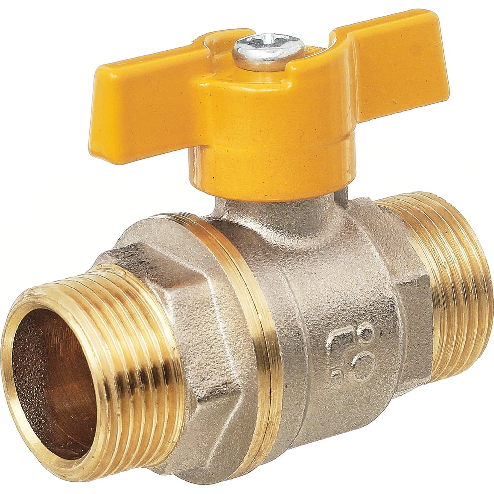 Изображение товара Газовый шаровой кран БАЗ 11Б27п Ду20 А12/1 резьбовой никелированная латунь