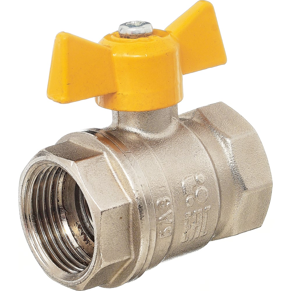 Изображение товара Шаровой кран БАЗ 11Б27п Ду20 газ PN40 серия Standart никелированная латунь