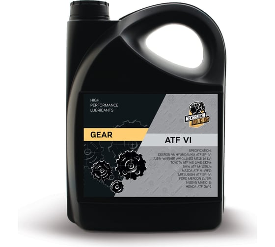 Изображение товара Трансмиссионное масло MECHANICAL BROTHERS gear atf vi 5л 4673725543884