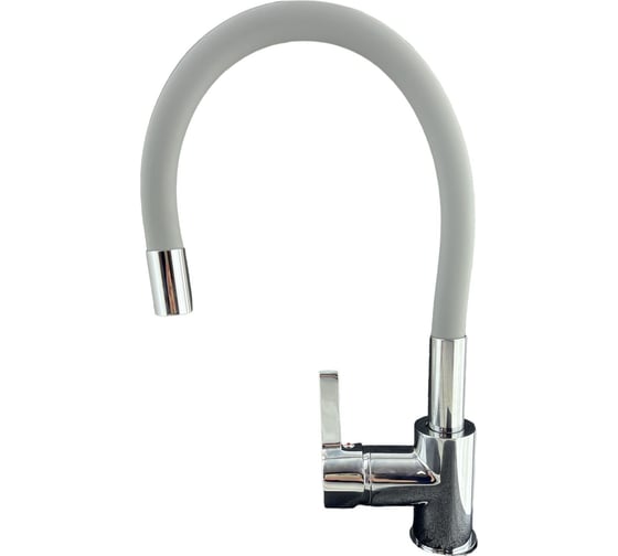 Изображение товара Смеситель для кухни OUTE хром/серый, гибкий излив 50 см, материал латунь, присоеденительный размер 1/2 T9213B-5