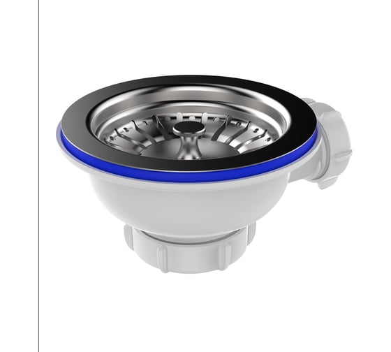 Изображение товара Выпуск Aquant 3 1/2" с металлической реш. с отводом под перелив NV250-40-MR