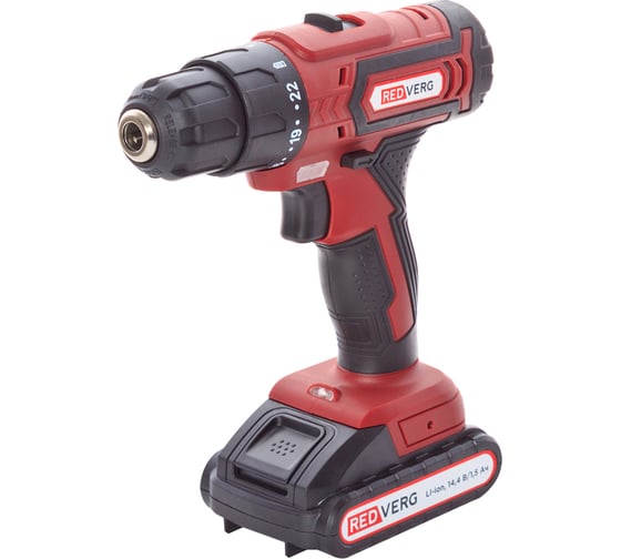 Изображение товара Аккумуляторный шуруповерт REDVERG RD-SD14L/2A 6672859