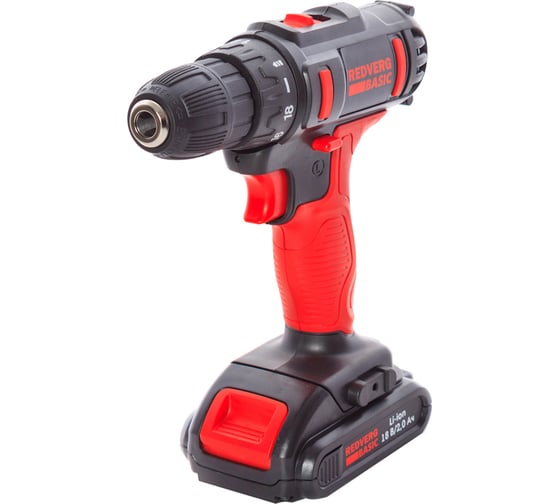 Изображение товара Аккумуляторный шуруповерт REDVERG Basic SD18LE/2-2 6680824