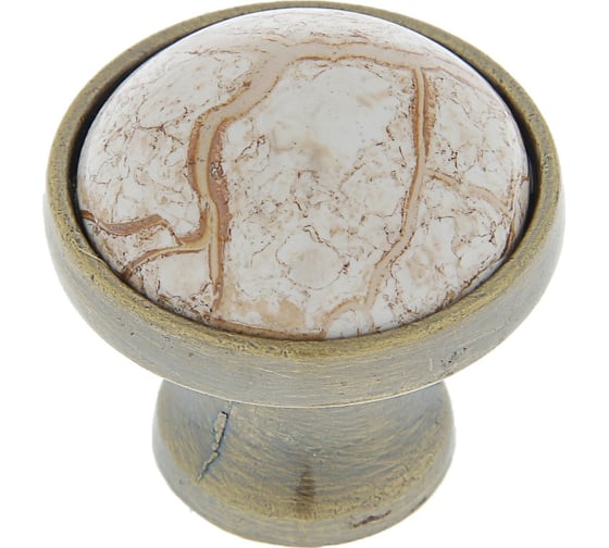 Изображение товара Ручка кнопка ТУНДРА ART Ceramics 020, керамическая, цвет бронза 3609971