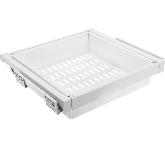 Изображение товара Корзина для белья GTV перфорированная, в модуль 600 мм, белая WG-KOSZM60-10