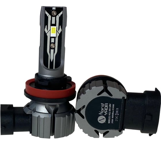 Изображение товара Светодиодная лампа головного света Nord-Yada Н11 9-18V 6500K 4000lm E2 TM (2шт в 1уп.) 909121