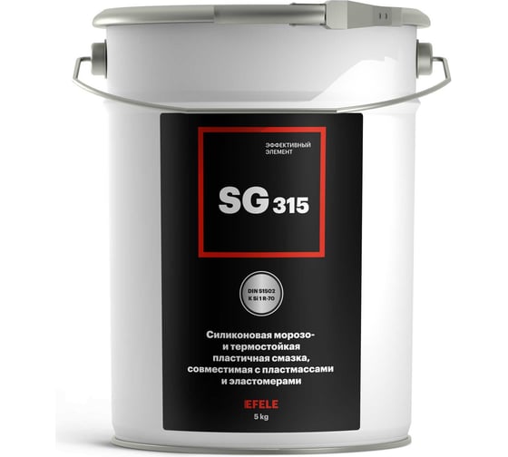 Изображение товара Силиконовая пластичная смазка EFELE SG-315 5 кг 0099590