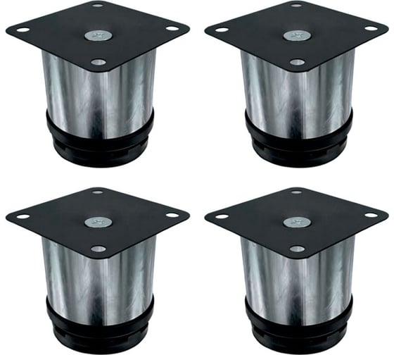 Изображение товара Опора Mebax 50мм, 60-70мм, хром компл. (4 шт.) 00-00002642