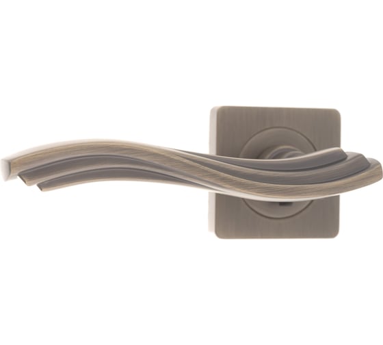 Изображение товара Дверная ручка на квадратной розетке Ренц Джулия, бронза ант. матовая INDH 58-02 MAB