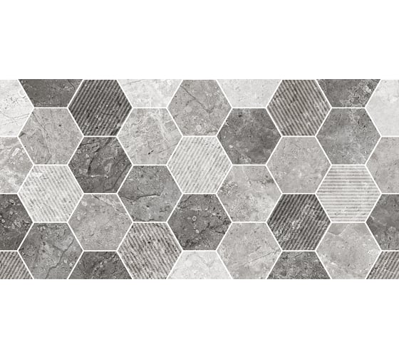 Изображение товара Облицовочная плитка Нефрит-Керамика Брилон серый, сортовая, 500x250x9 мм, 1.63 кв. м 00-00-4-10-00-06-1003