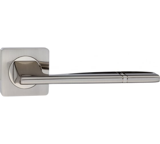 Изображение товара Дверная ручка на квадратной розетке Ренц Риволи, никель матовый INDH 72-02 SN