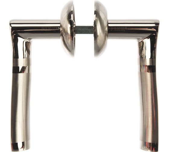 Изображение товара Ручка дверная Ренц "Белуччи", никель мат - никель блест. INDH 20-08 SN/NP