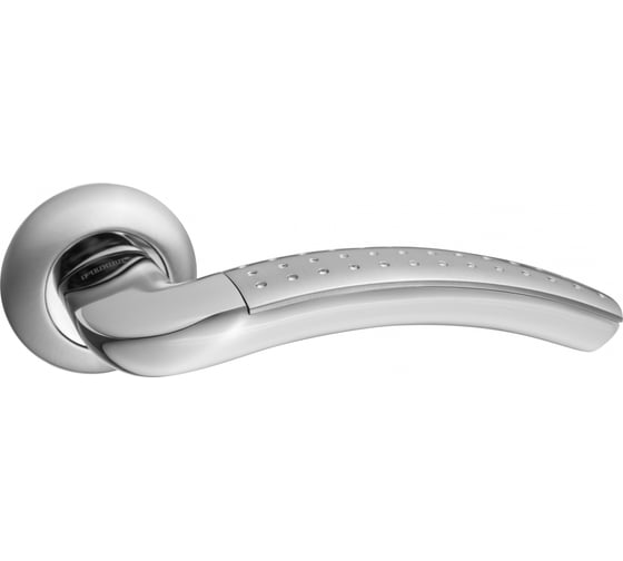 Изображение товара Ручка дверная Ренц "Венеция", никель мат - никель блест. INDH 36-08 SN/NP