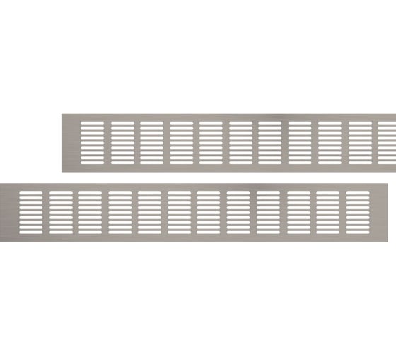 Изображение товара Вентиляционная решетка 80x500 мм, 2 шт, матовый металл Благовест 21-0002-312