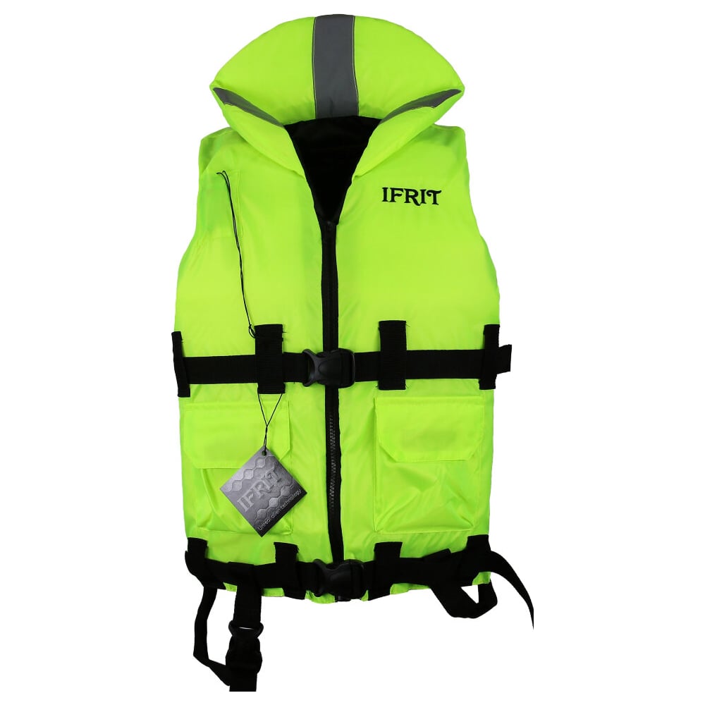 Изображение товара Страховочный жилет Ifrit 140 кг лайм жилет для плавания и водных видов спорта