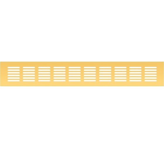 Изображение товара Вентиляционная решетка 60x400 мм, золото Благовест 21-0002-696