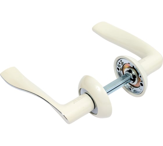 Изображение товара Ручка дверная Ренц "Модена" белый-хром INDH 427-08 W/CP