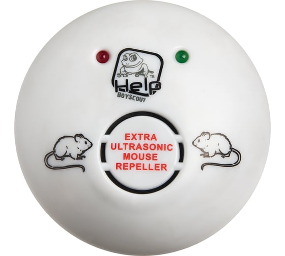 Изображение товара Ультразвуковой отпугиватель мышей и крыс HELP 220В, 10x10x4.5см 80403