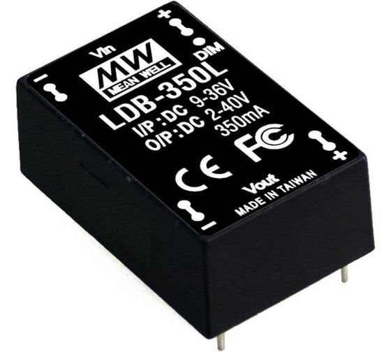 Изображение товара LED-драйвер Mean Well LDB-600L DC-DC драйвер светодиодов повышающий/понижающий вход 9…28В DC Т02276521