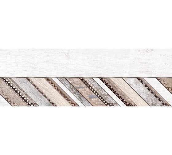 Изображение товара Декоративная вставка Нефрит-Керамика Эссен серый, сортовые, 600x200x9 мм, вариант №0, 1 шт. 04-01-1-17-05-06-1616-0