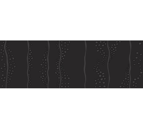 Изображение товара Декоративная вставка Нефрит-Керамика Эвелин черный, сортовые, 600x200x9 мм, вариант №3, 1 шт. 04-01-1-17-03-04-3060-3