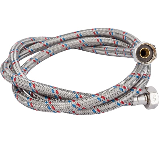 Изображение товара Гибкая подводка для воды ELKA (оплетка нерж.сталь)1/2", вр/вр, 150см EL.LK.101.33.0150