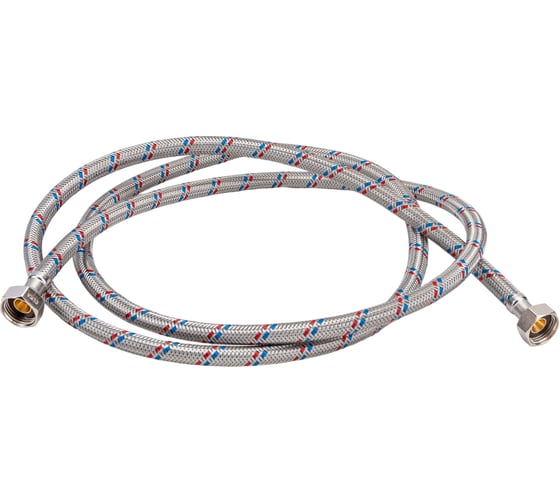 Изображение товара Подводка гибкая для воды ELKA с оплеткой из нержавеющей стали 1/2" х 200 см в/в ИС.100917