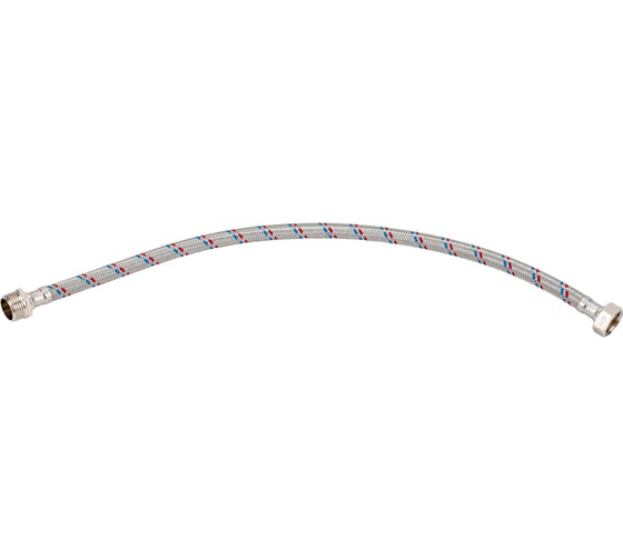 Изображение товара Подводка гибкая для воды ELKA с оплеткой из нержавеющей стали 1/2" х 50 см в/н ИС.100924