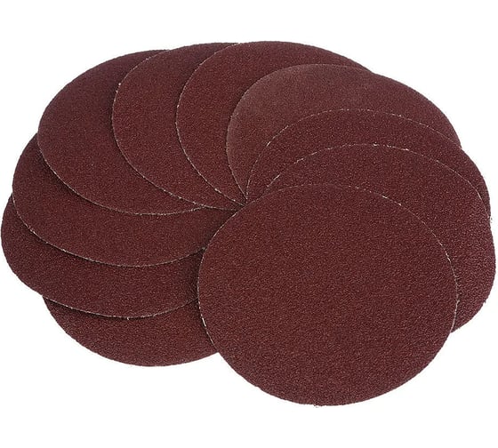 Изображение товара Круг шлифовальный 125 мм, Р40, 10 шт TOOLAS 00002844