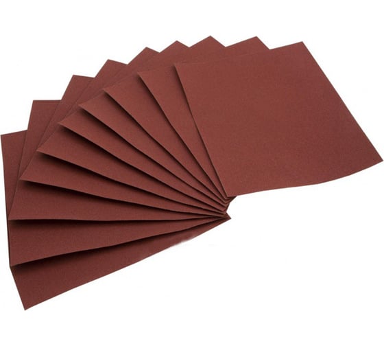 Изображение товара Бумага наждачная на тканевой основе 230х280 мм, Р100, 10 шт TOOLAS 00006172