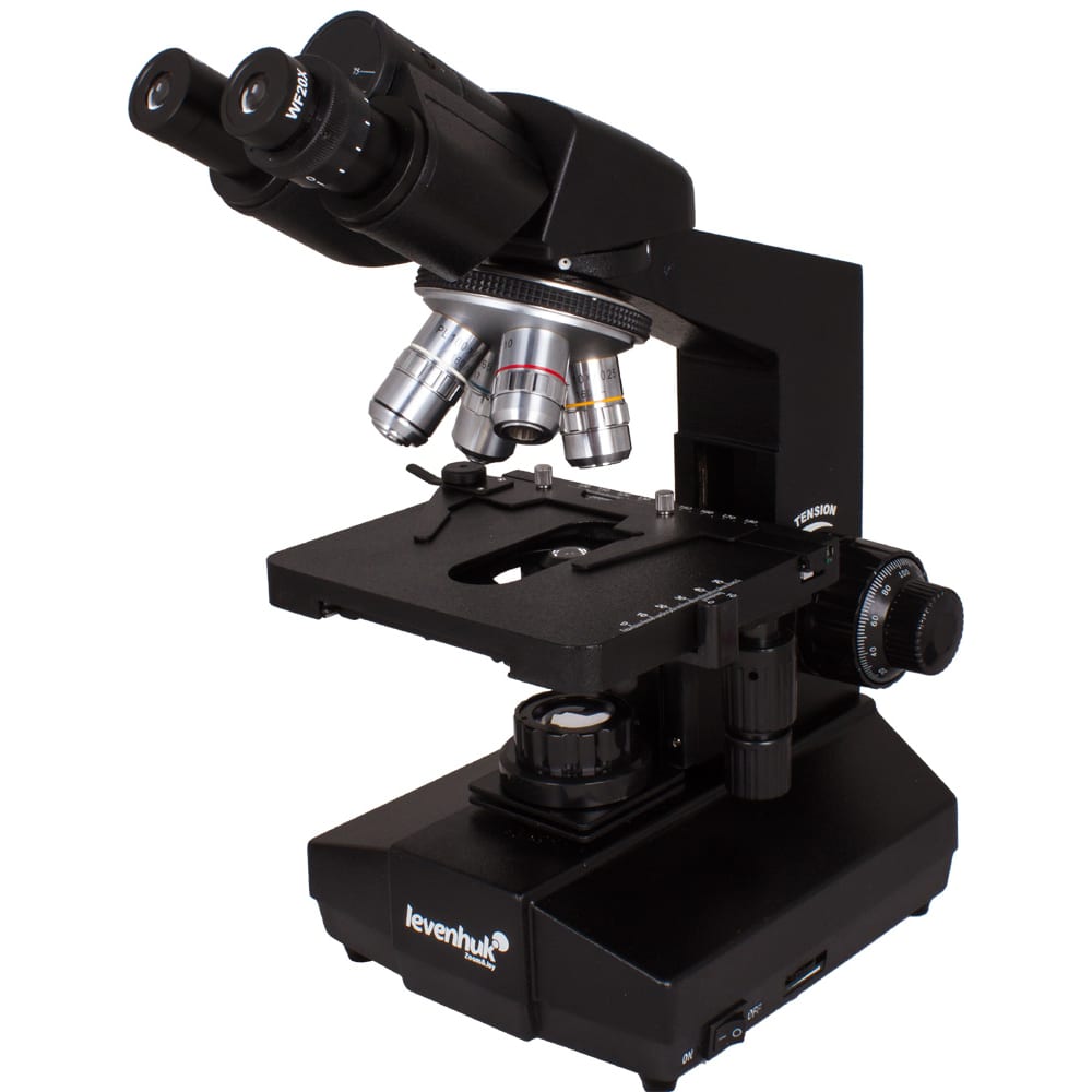 Бинокулярный микроскоп Levenhuk микроскоп levenhuk med 10m монокулярный
