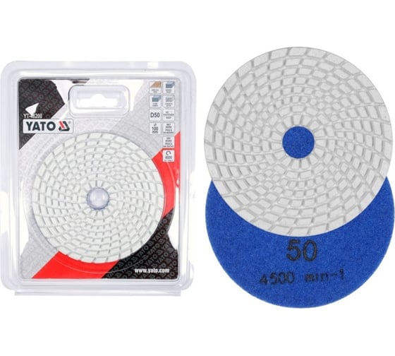 Изображение товара Диск алмазный шлифовальный 100 мм, Р50 YATO YT-48200