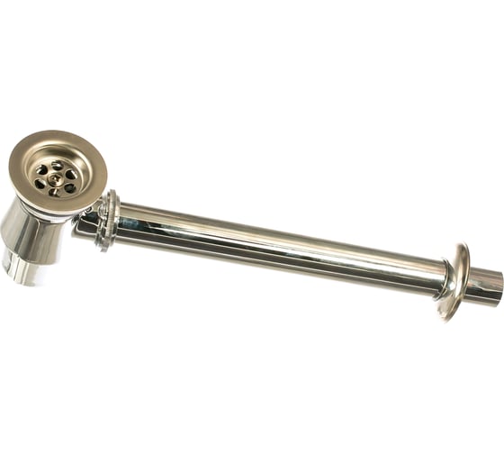 Изображение товара Сифон для раковины с выпуском и пробкой ORE SW114B 11/4, металл 7079988607382