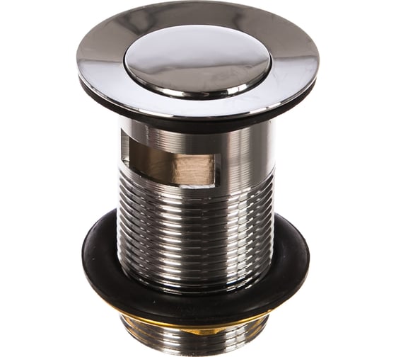 Изображение товара Выпуск для раковины ORE W114T с переливом, 1 1/4, вращающ.пробка, металл 7079988607337