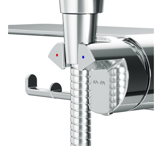 Изображение товара Гигиенический набор AM.PM Func со смесителем для душа с полкой, хром, шт. F0H8F900