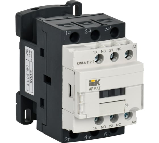Изображение товара Контактор IEK Armat кми-а-11212 lc1d 12а 36в/ас3 1но/1нз AR-ACC-11-012-036-11