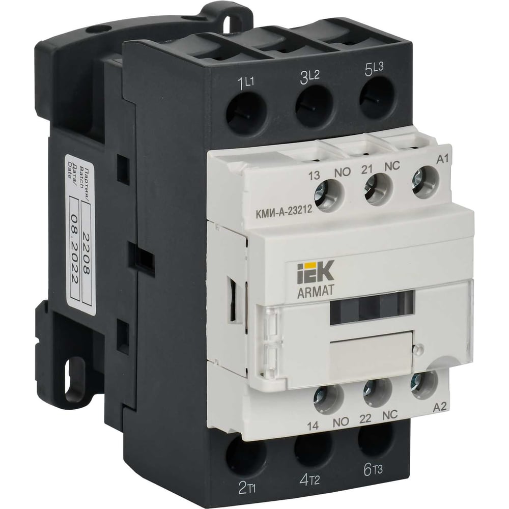 Изображение товара Контактор IEK Armat кми-а-23212 lc1d 32а 24в/ас3 1но;1нз AR-ACC-21-032-024-11