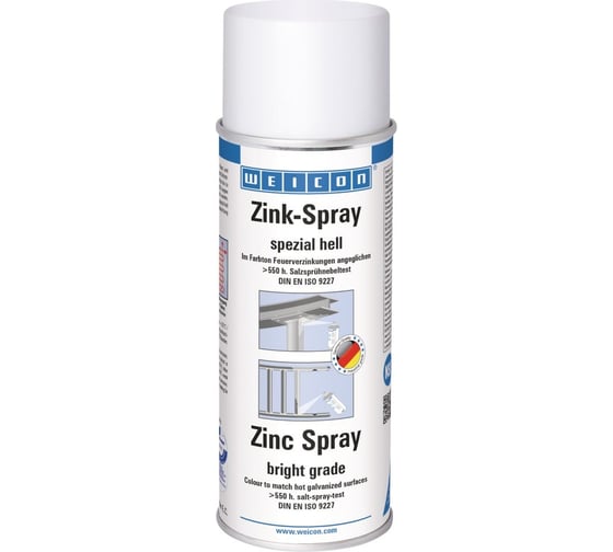 Изображение товара Цинк Спрей яркий цвет 400 мл WEICON wcn11001400