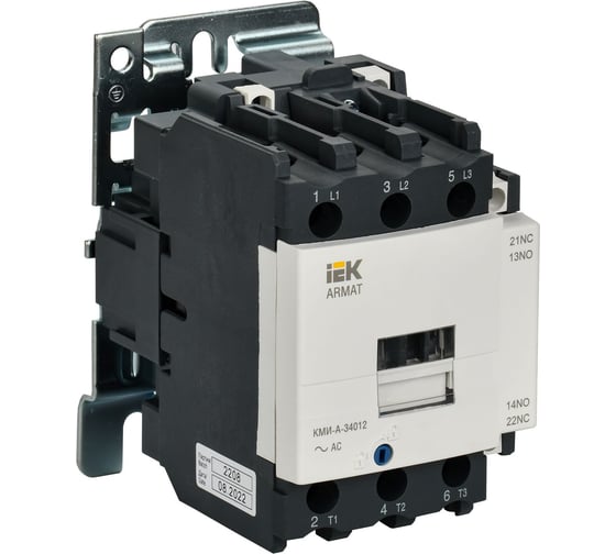 Изображение товара Контактор IEK Armat кми-а-34012 lc1d 40а 400в/ас3 1но/1нз AR-ACC-31-040-400-11