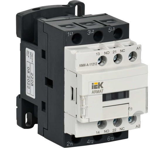 Изображение товара Контактор IEK Armat кми-а-11212 lc1d 12а 230в/ас3 1но/1нз AR-ACC-11-012-230-11
