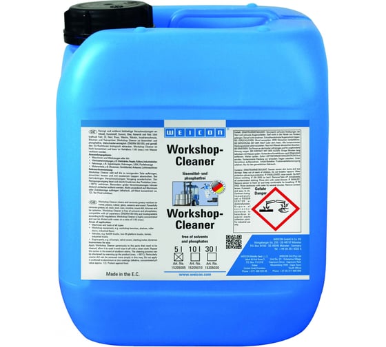 Изображение товара Универсальный щелочной очиститель концентрированный 1:40 5 л WEICON Workshop-Cleaner wcn15205005