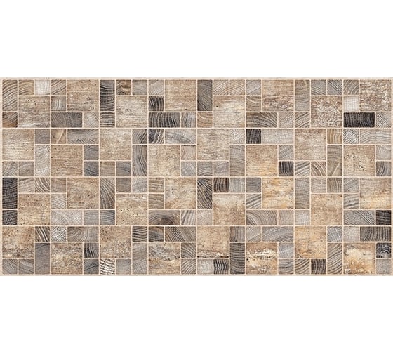 Изображение товара Мозаика Нефрит-Керамика Тоскана коричневый, стандарт, 500x250x9 мм, 1 шт. 09-00-5-10-31-15-711