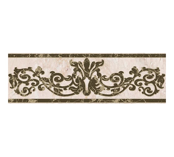 Изображение товара Бордюр Нефрит-Керамика Генуя бежевый, сортовые, 250x80x9 мм, вариант №0, 1 шт. 05-01-1-83-03-11-504-0