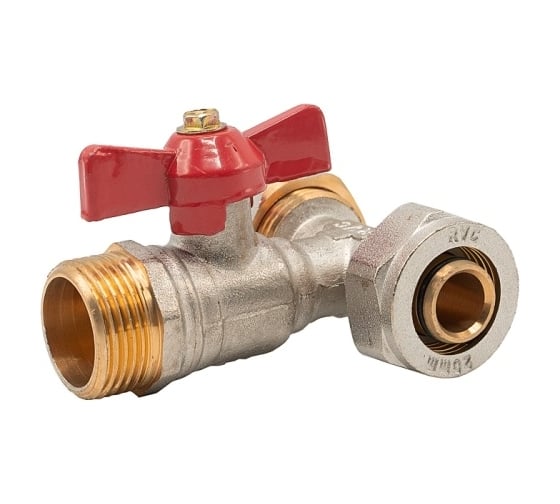 Изображение товара МП Шаровой кран тройник Rvc 20x3/4 ш х 20 17140