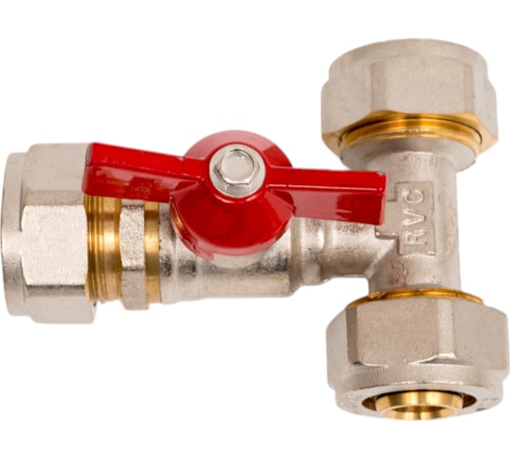 Изображение товара МП Шаровой кран тройник Rvc 20x20x20 01015
