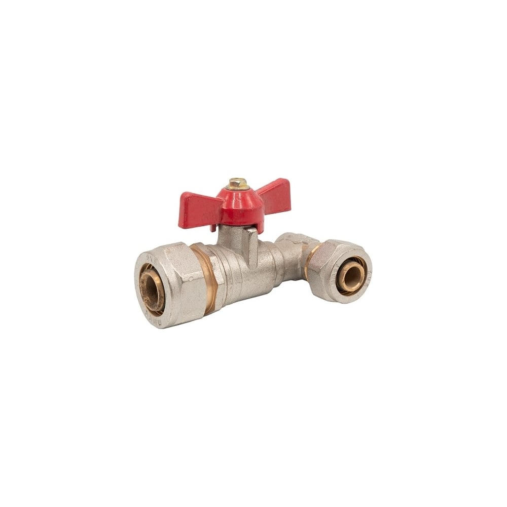 Изображение товара Шаровой кран Rvc угловой цанга 16x20 латунь запорный для водоснабжения